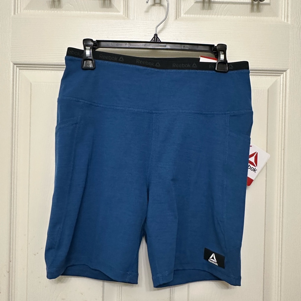Reebok Women's Blue Bike Shorts